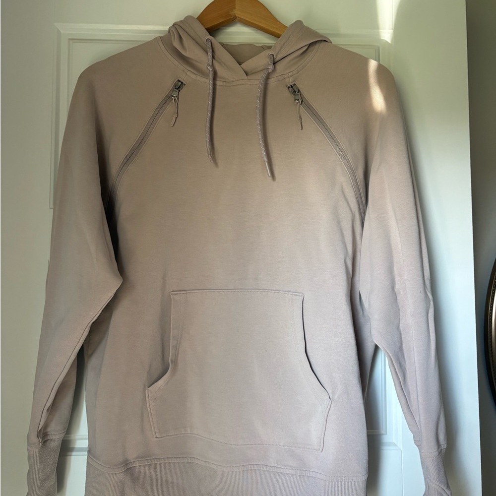 Old Navy pink/Taupe Women's Hooded Nursing Pullover Sweatshirt